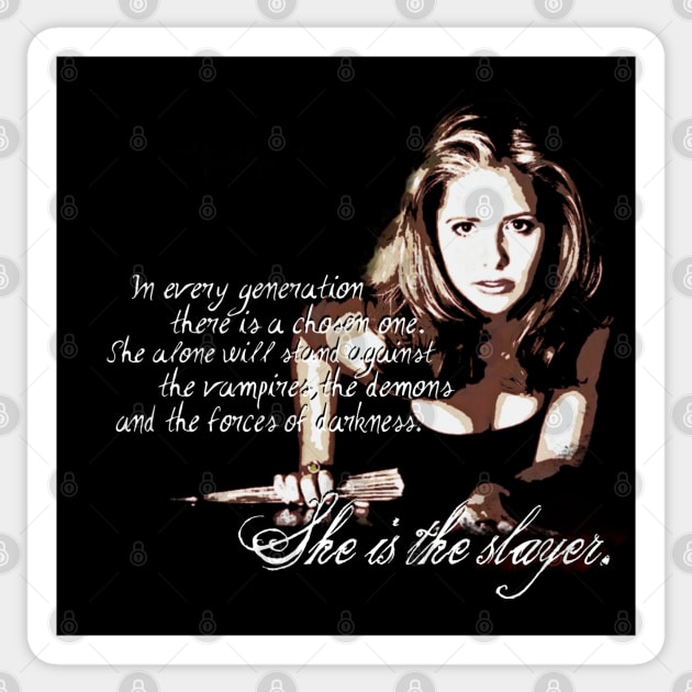 Buffy The Vampire Slayer Sticker by CursedRose